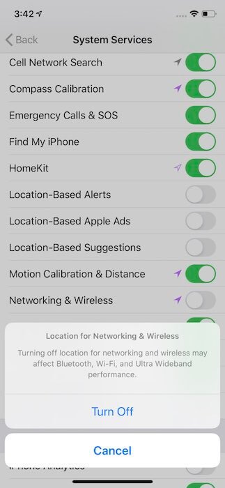 iOS 13.3.1 позволяет полностью отключить геолокацию на новых iPhone