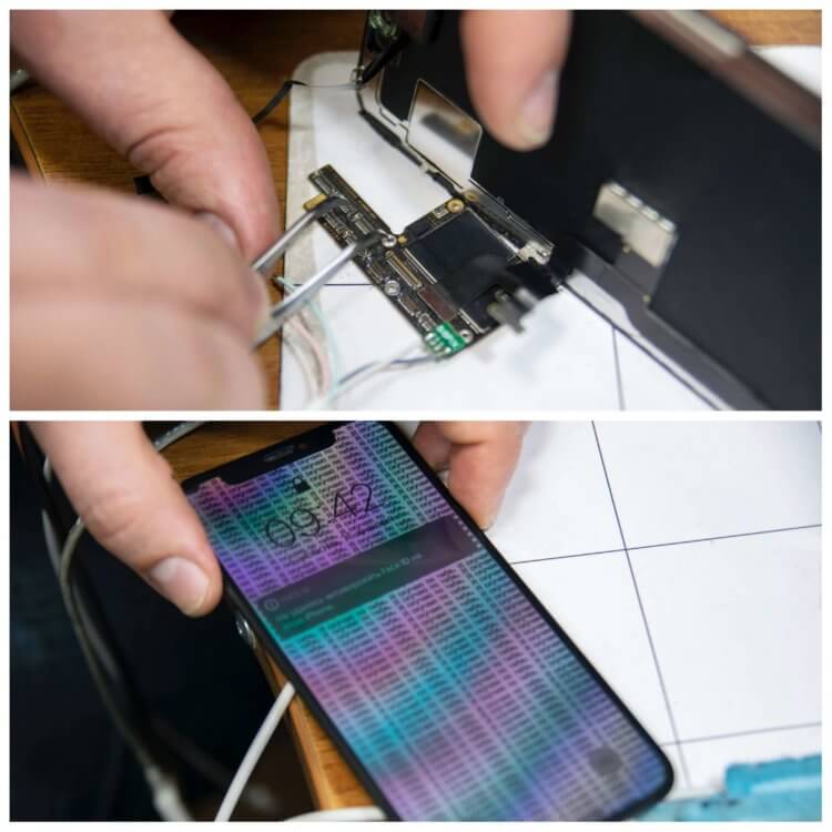 Как делают сложный ремонт iPhone