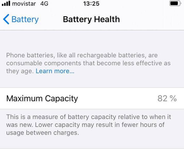 Что означают проценты в меню состояния аккумулятора iPhone