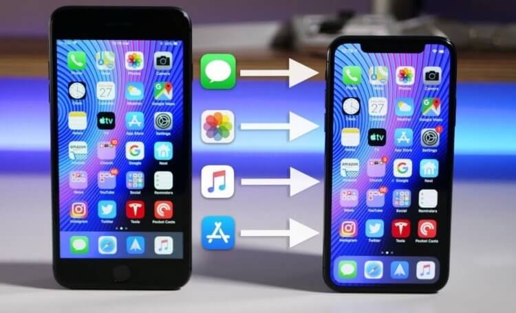 Как перенести данные с одного iPhone на другой