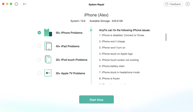 AnyFix — универсальное приложение для решения 330 проблем iOS-устройств