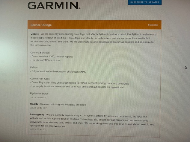 Сервисы компании Garmin не работают из-за кибератаки