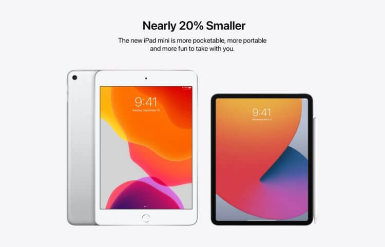 Какой размер будет у iPad mini 6, если убрать Touch ID? Спойлер: идеальный