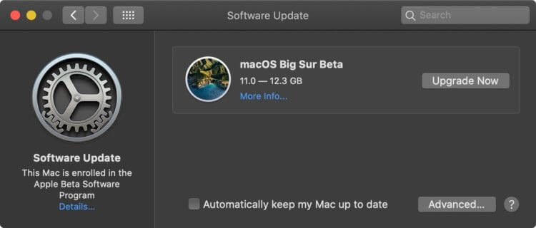 Как установить публичную бету macOS Big Sur