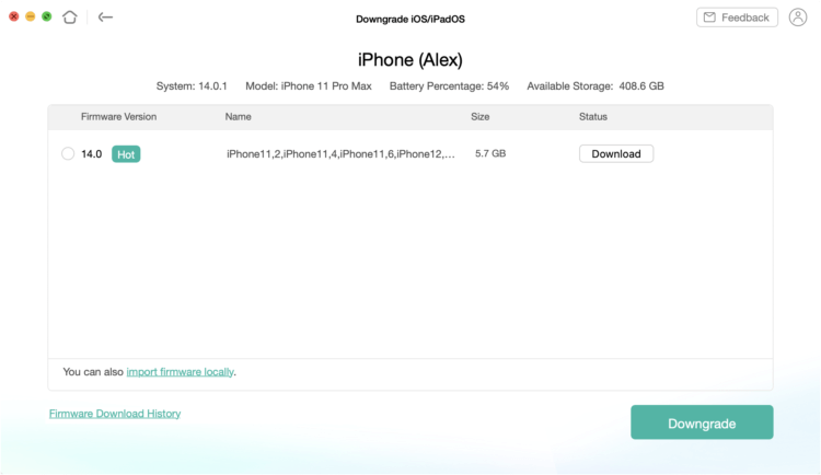 AnyFix — исправляет более 100 ошибок iOS и помогает откатиться на iOS 14