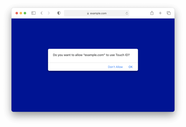 Apple добавила поддержку Face ID и Touch ID на сайтах в Safari