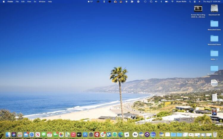 Как скрыть ненужные иконки на Mac
