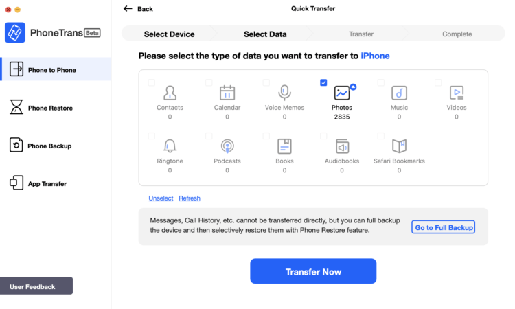 PhoneTrans — нужное приложение для переноса данных на новый iPhone