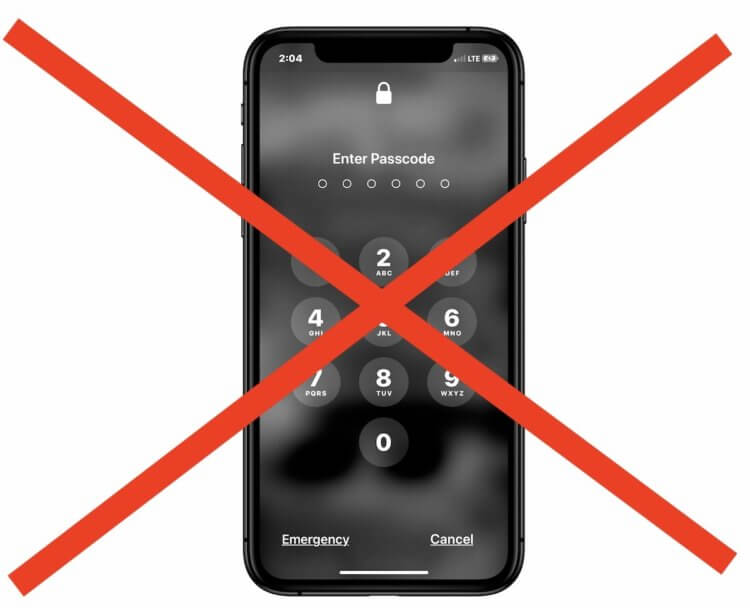 Как быстро удалить пароль с экрана блокировки iPhone