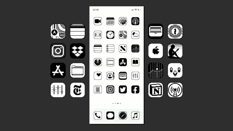 Только посмотрите на эти иконки для iOS в стиле Macintosh 1984