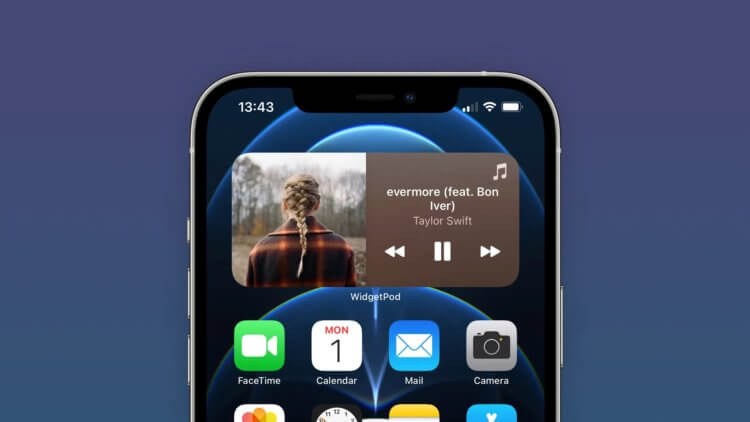 Наконец-то в iOS появился нормальный виджет музыки. Поддерживает Apple Music и Spotify