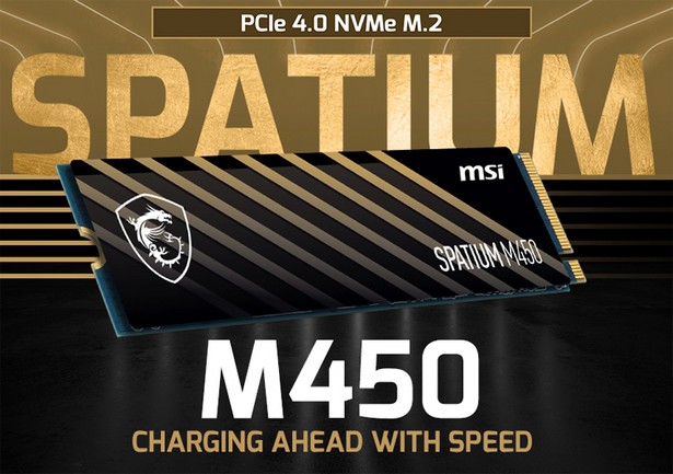 MSI Spatium M450 — SSD с PCIe 4.0 x4 в спецификации NVMe 1.4 имеют объем до 1 ТБ